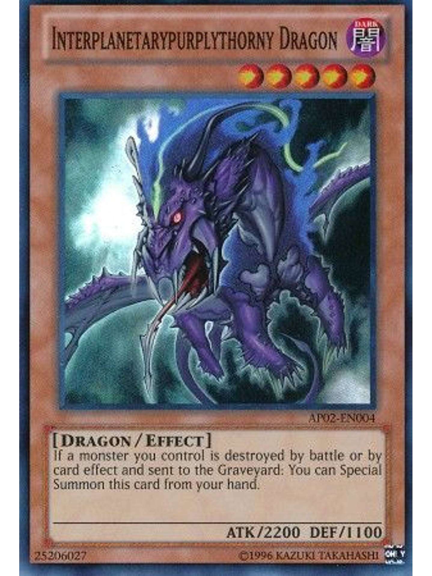 Interplanetarypurplythorny Dragon - AP02-EN004 - Super Rare 1