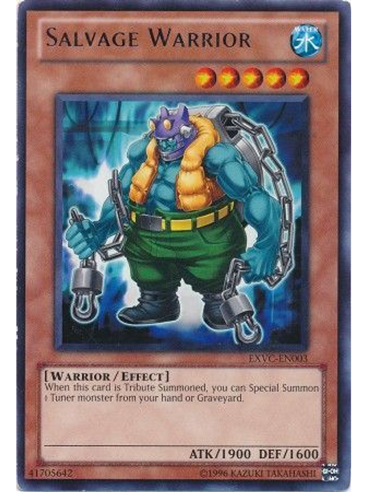 Salvage Warrior - EXVC-EN003 - Rare Unlimited 1