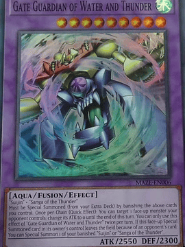 Gate Guardian of Water and Thunder - MAZE-EN006 - Super Rare 1st Edition