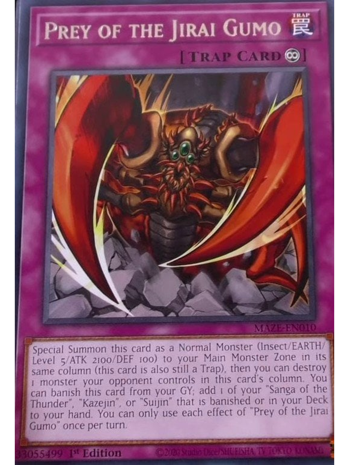 Prey of the Jirai Gumo - MAZE-EN010 - Rare 1st Edition 1