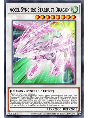 Accel Synchro Stardust Dragon - MAZE-EN019 - Ultra Rare 1st Edition