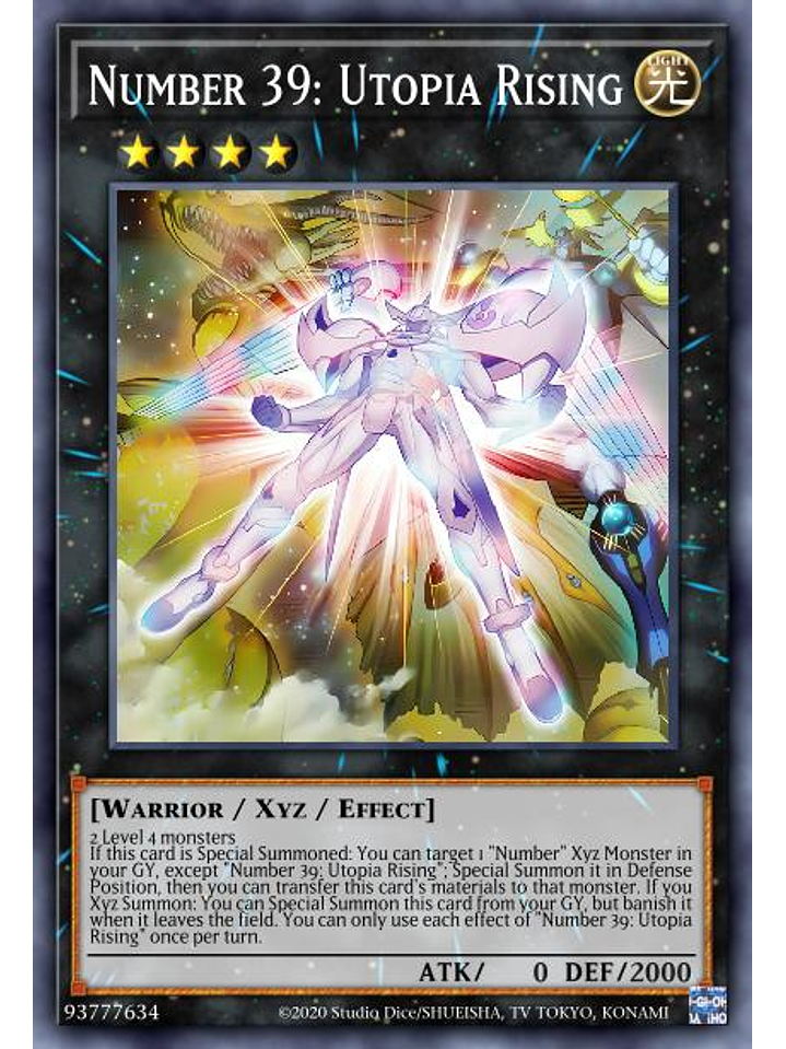 Number 39: Utopia Rising - MAZE-EN021 - Super Rare 1st Edition 1