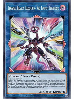 Firewall Dragon Darkfluid - Neo Tempest Terahertz - MAZE-EN028 - Collector's Rare 1st Edition