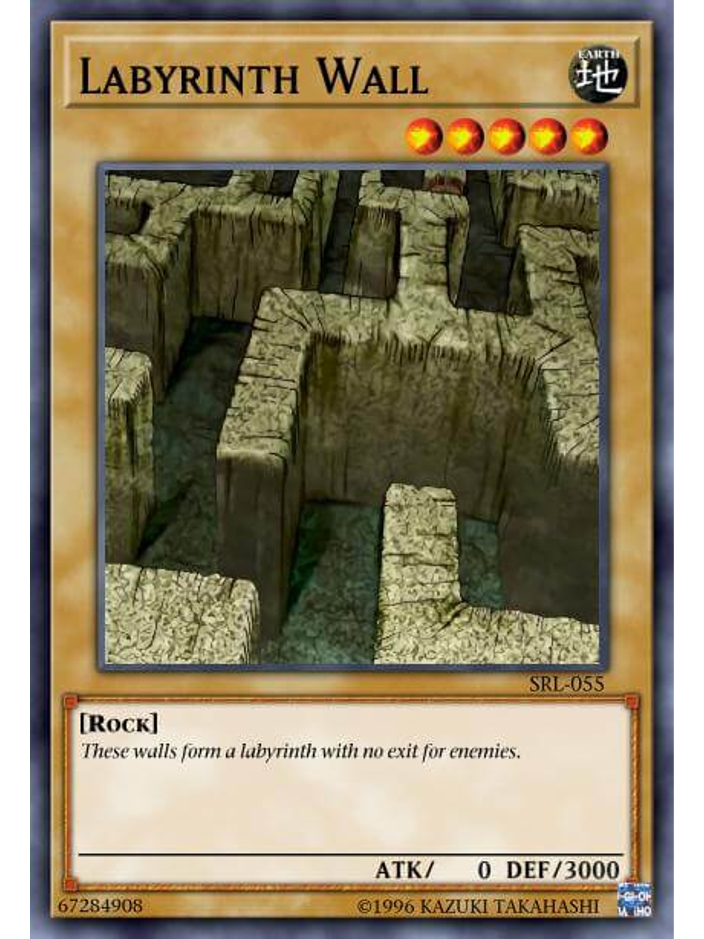 Labyrinth Wall - MAZE-EN031 - Rare 1st Edition 1