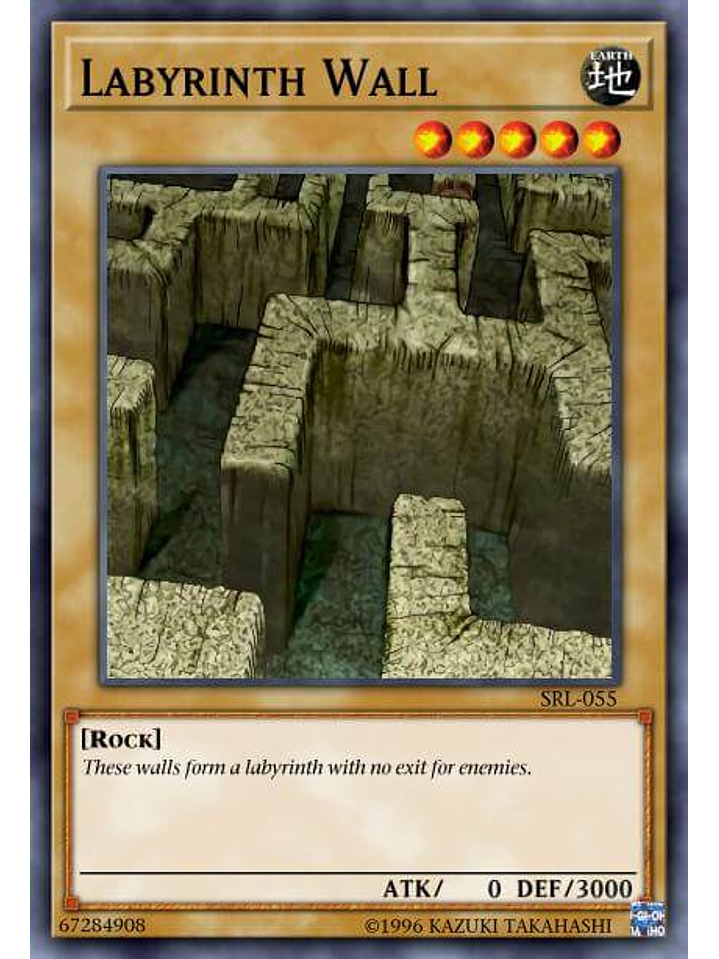 Labyrinth Wall - MAZE-EN031 - Rare 1st Edition 1
