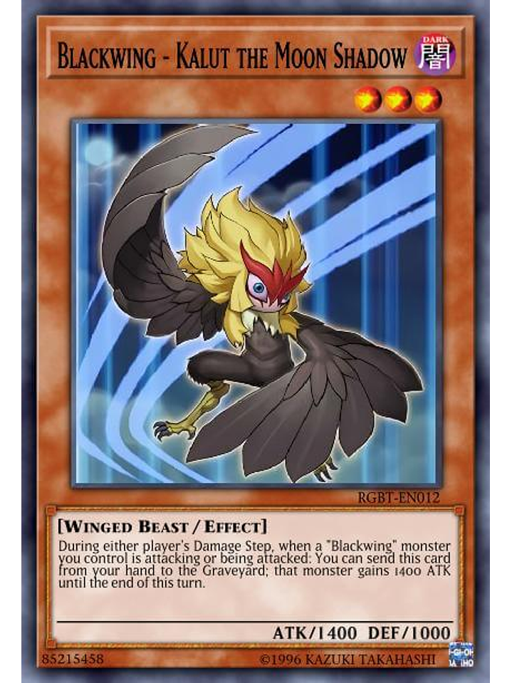 Blackwing - Kalut the Moon Shadow - MAZE-EN037 - Rare 1st Edition 1
