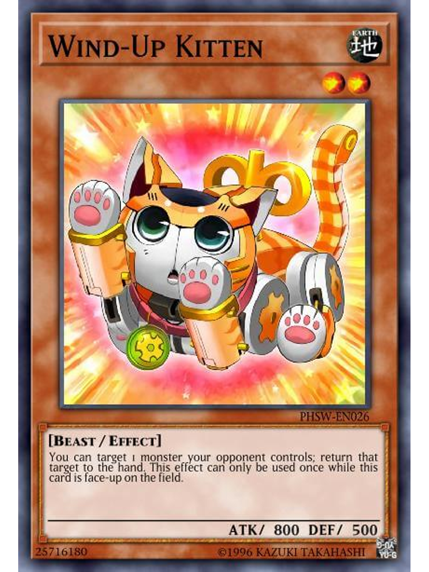 Wind-Up Kitten - MAZE-EN041 - Ultra Rare 1st Edition 1