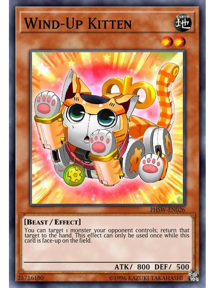 Wind-Up Kitten - MAZE-EN041 - Ultra Rare 1st Edition 1