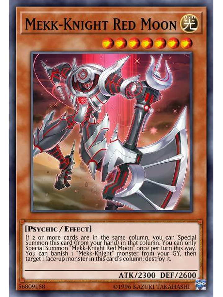 Mekk-Knight Red Moon - MAZE-EN045 - Rare 1st Edition 1
