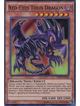 Red-Eyes Toon Dragon - SHVI-EN036 - Super Rare Unlimited
