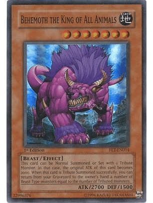 Behemoth the King of All Animals - FET-EN014 - Super Rare 1st Edition