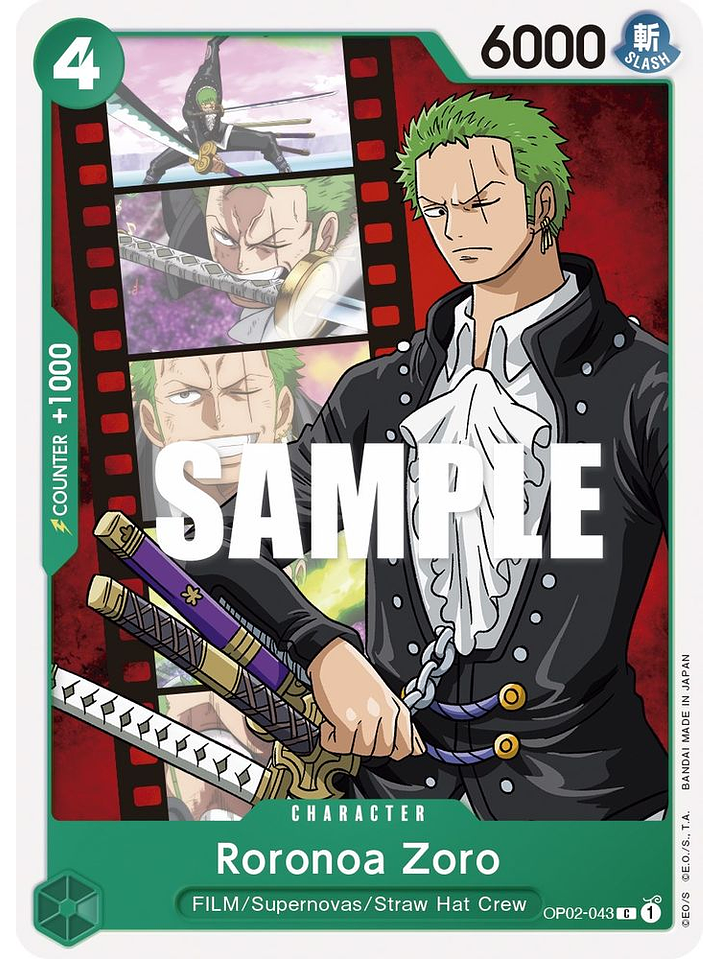 OP02-043 C Roronoa Zoro 1
