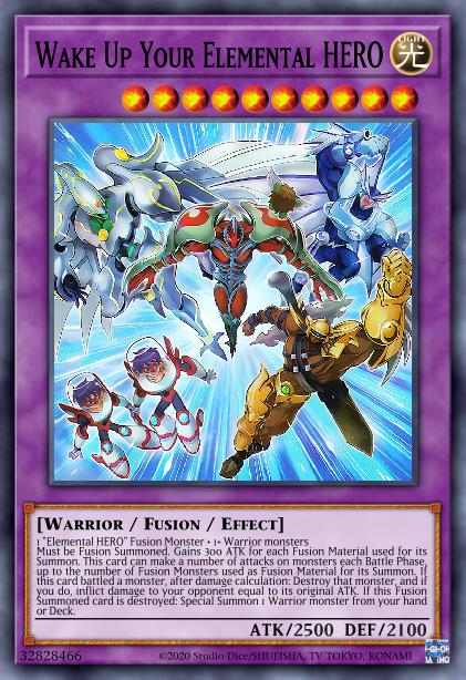 Wake Up Your Elemental HERO - MAZE-EN014 - Collector's Rare 1st Edition