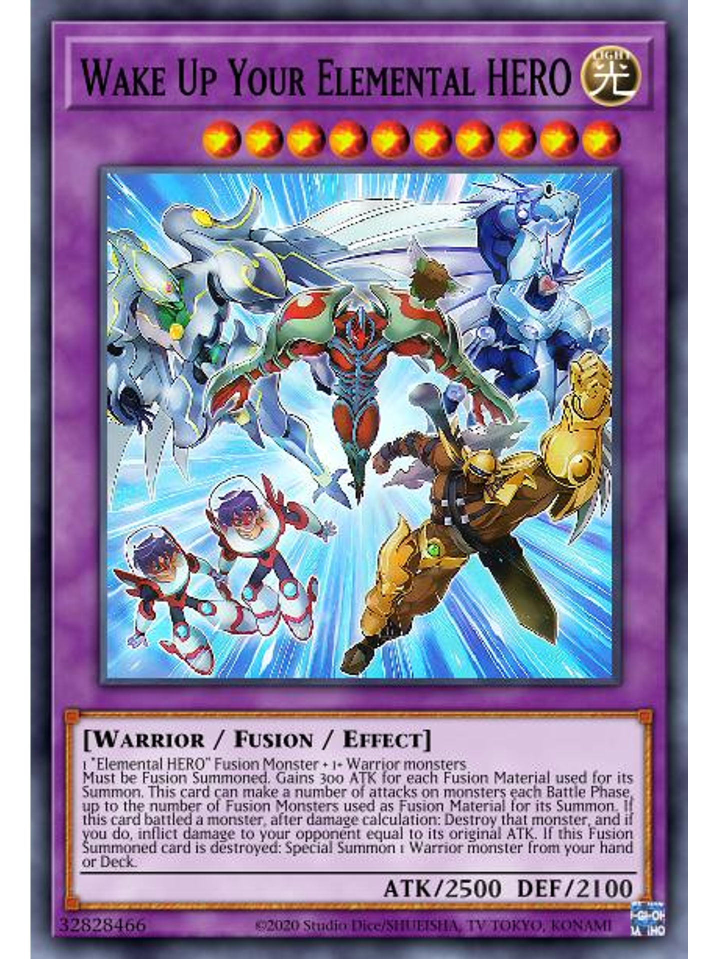 Wake Up Your Elemental HERO - MAZE-EN014 - Collector's Rare 1st Edition 1