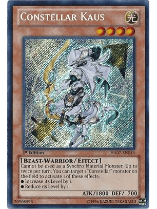 Constellar Kaus - HA07-EN045 - Secret Rare 1st Edition