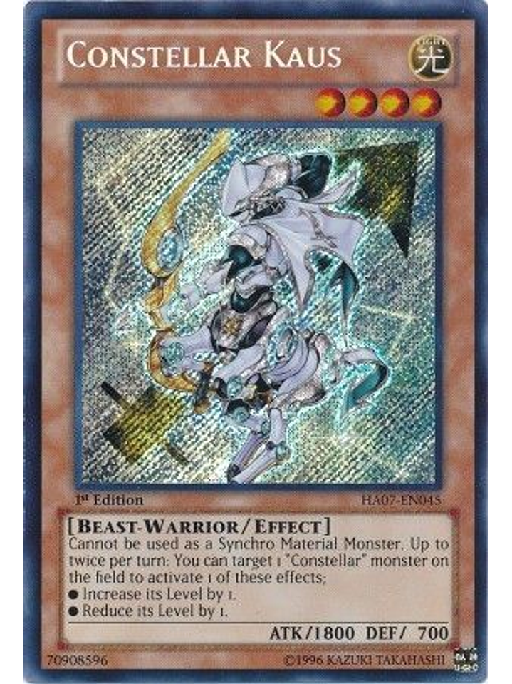 Constellar Kaus - HA07-EN045 - Secret Rare 1st Edition 1