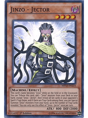 Jinzo - Jector - MP15-EN214 - Super Rare 1st Edition