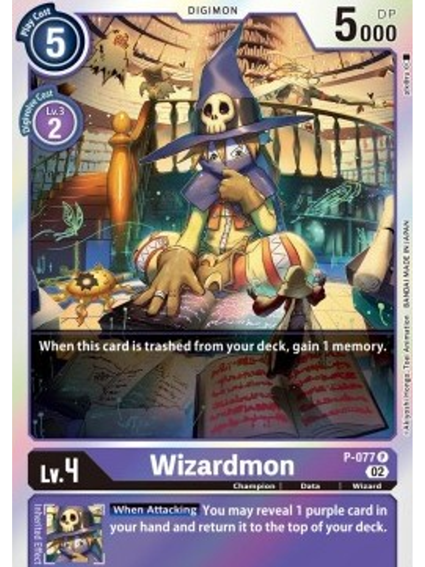P-077 P Wizardmon (ST14) 1