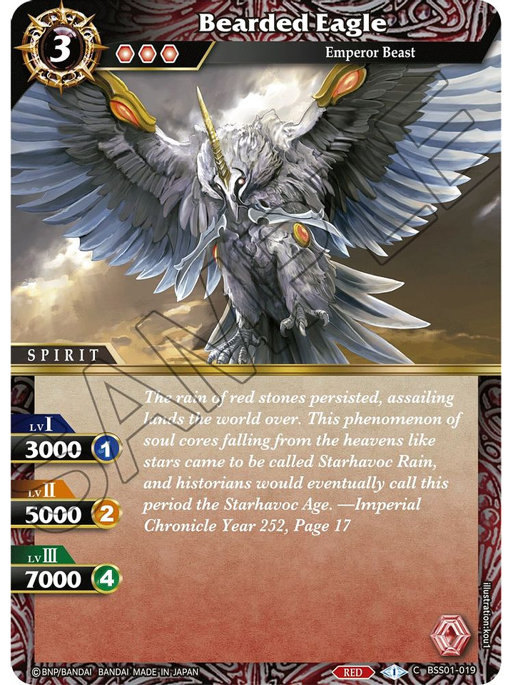 BSS01-019 C Bearded Eagle 1