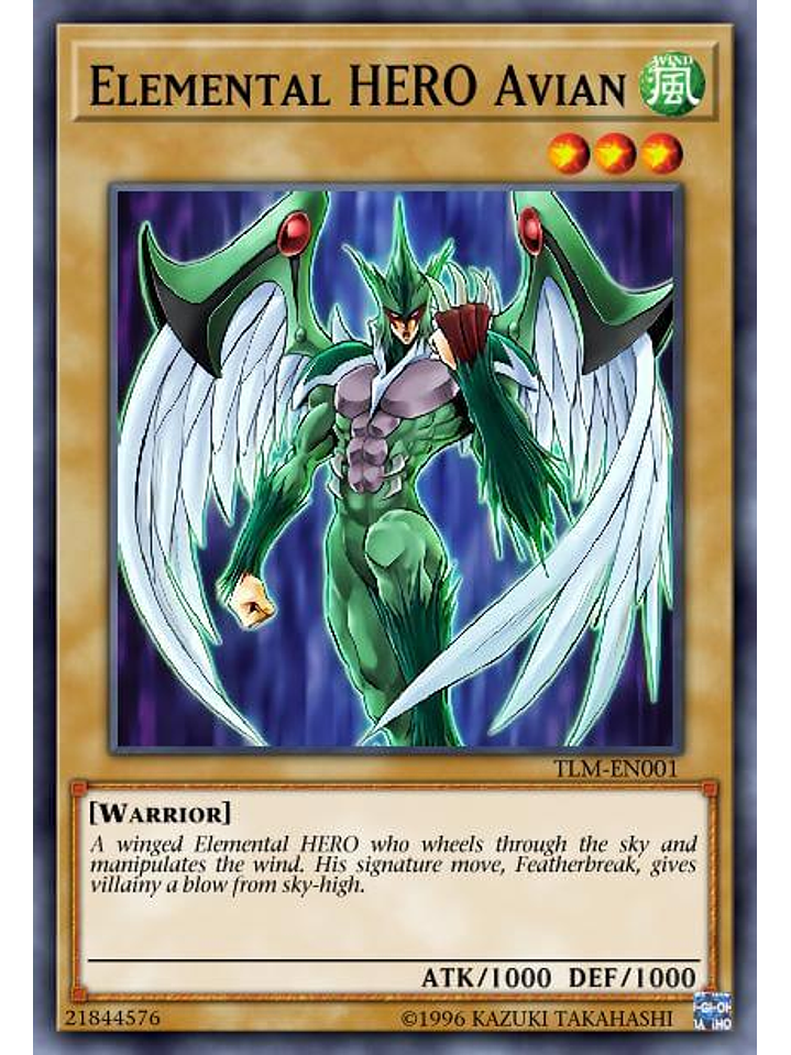 Elemental HERO Avian - SGX3-ENA02 - Common 1st Edition 1
