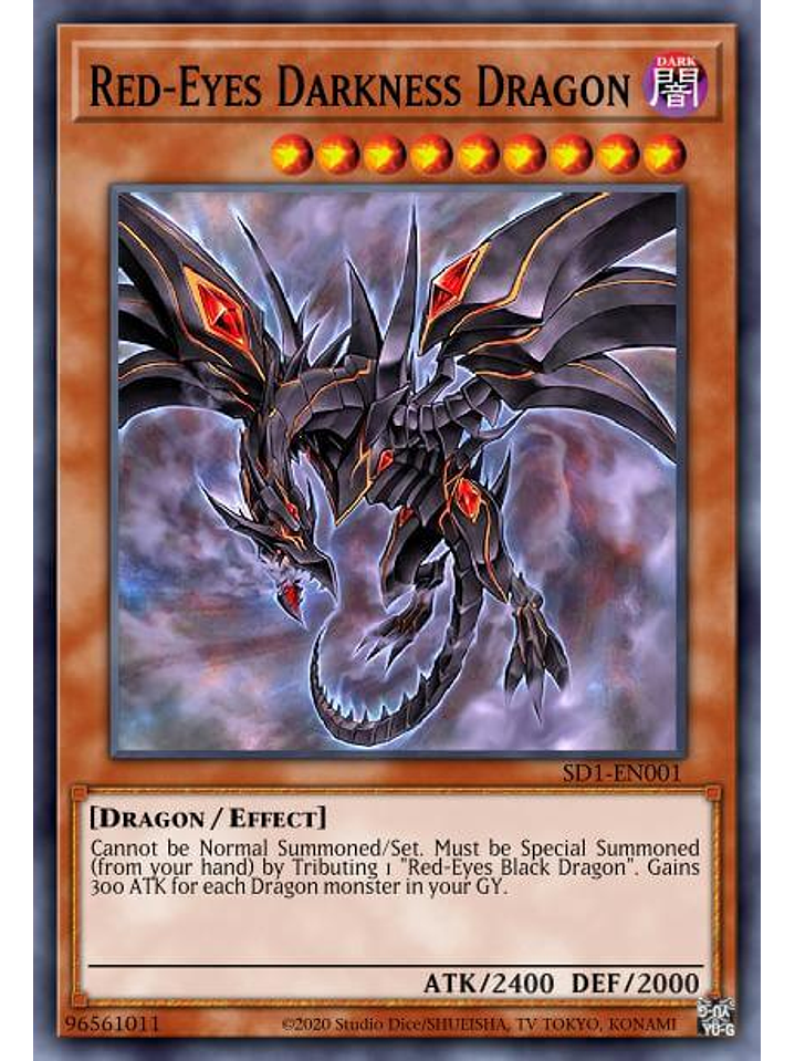Red-Eyes Darkness Dragon - SGX3-ENB01 - Common 1st Edition 1