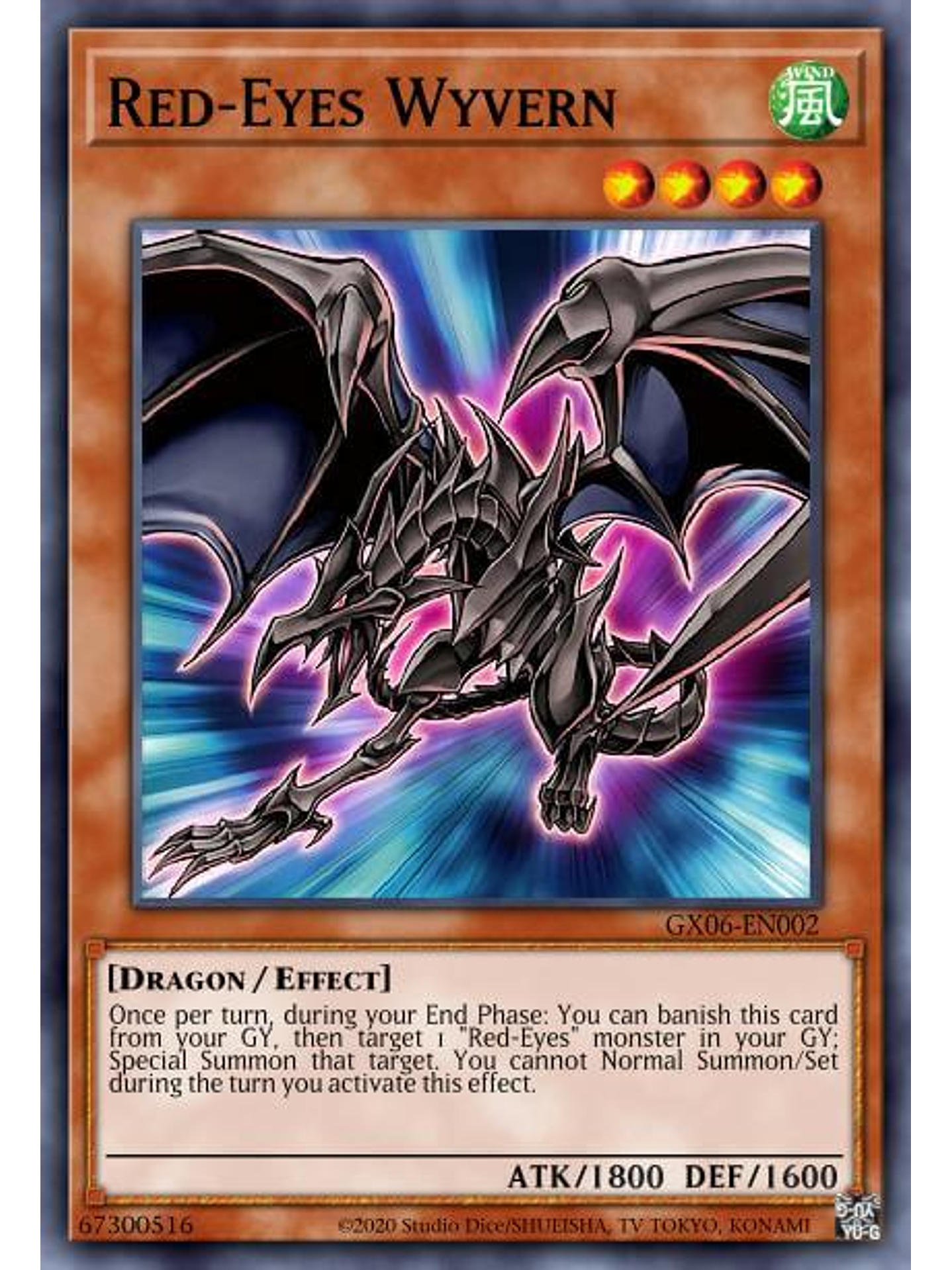 Red-Eyes Wyvern - SGX3-ENB06 - Common 1st Edition 1