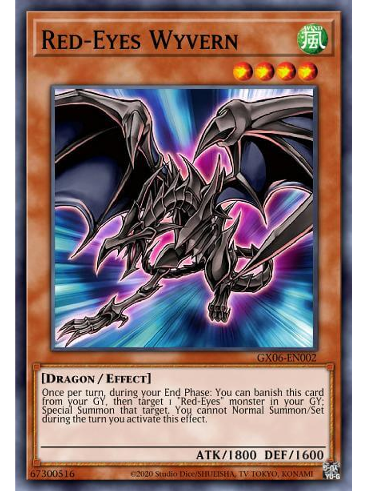 Red-Eyes Wyvern - SGX3-ENB06 - Common 1st Edition 1