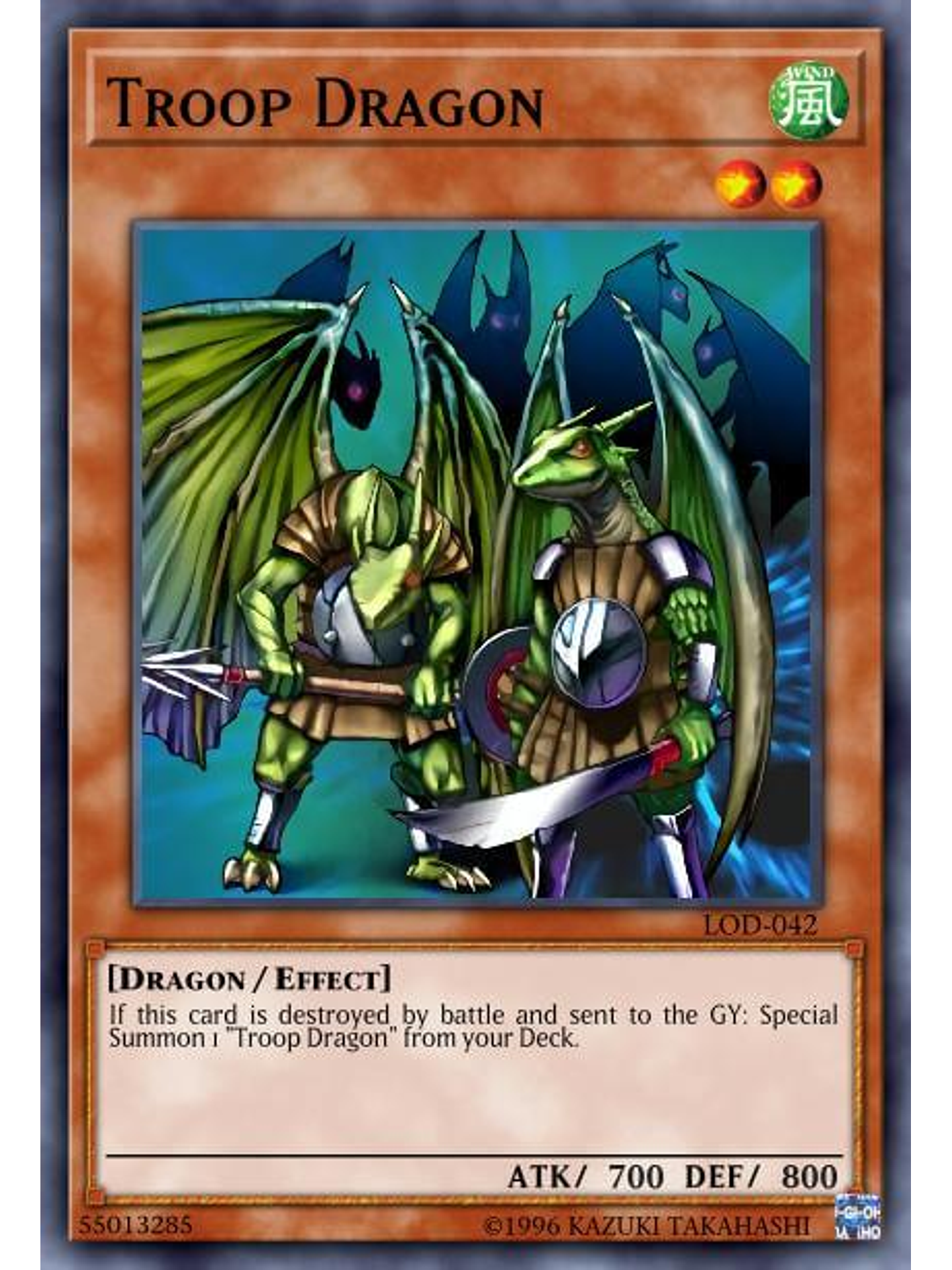 Troop Dragon - SGX3-ENB08 - Common 1st Edition 1