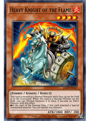 Heavy Knight of the Flame - SGX3-ENC12 - Common 1st Edition