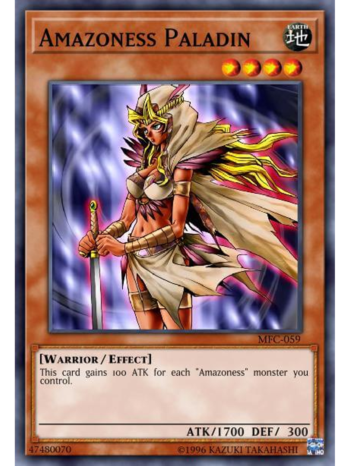 Amazoness Paladin - SGX3-END04 - Common 1st Edition 1