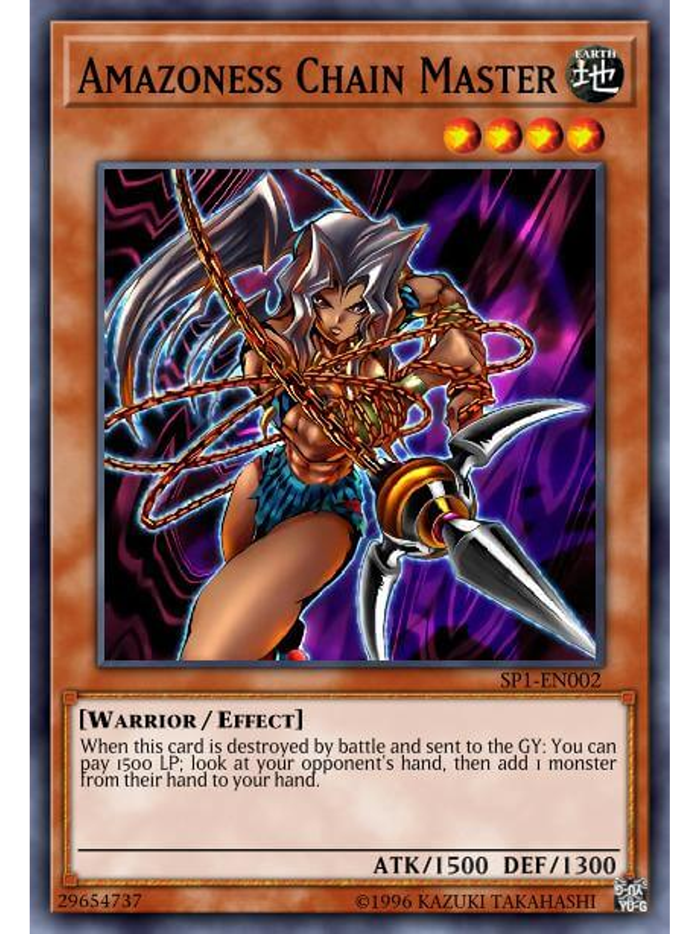 Amazoness Chain Master - SGX3-END05 - Common 1st Edition 1