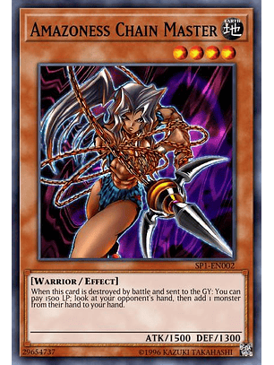 Amazoness Chain Master - SGX3-END05 - Common 1st Edition