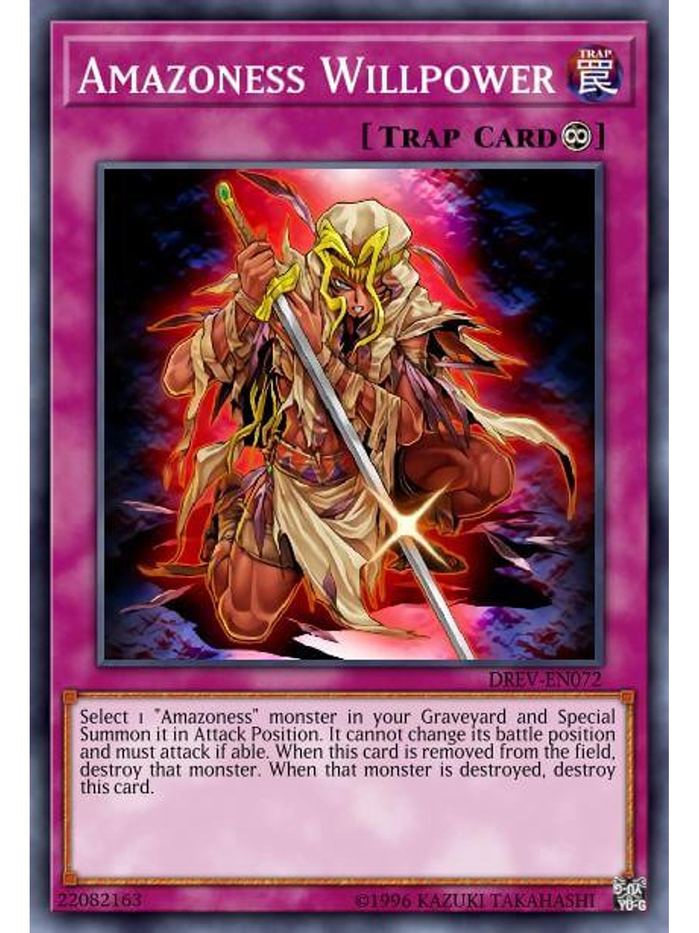 Amazoness Willpower - SGX3-END17 - Common 1st Edition 1