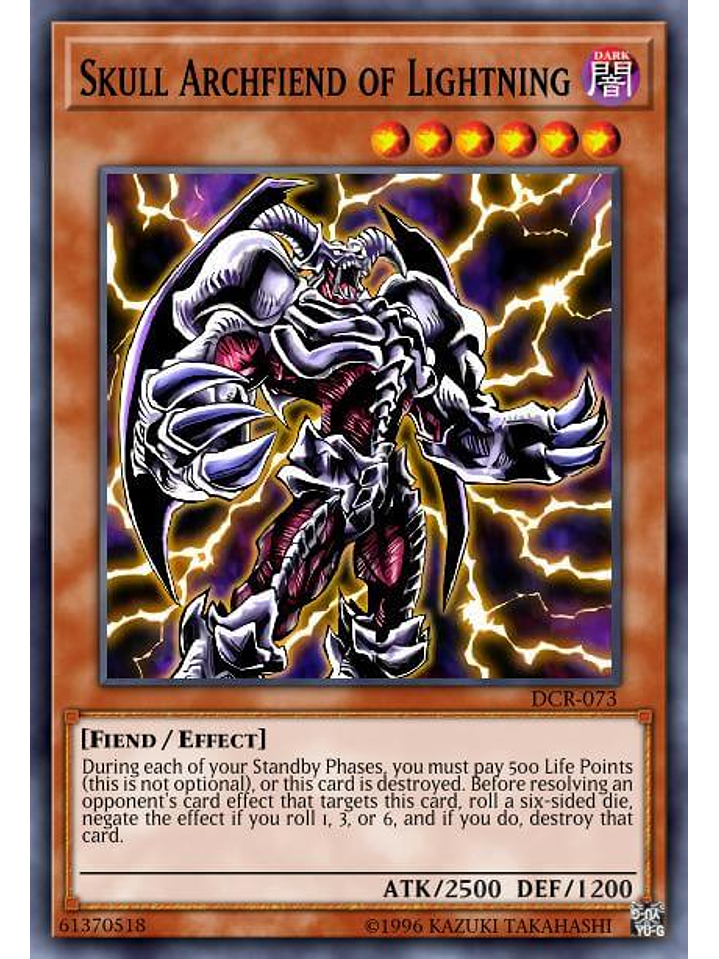 Skull Archfiend of Lightning - SGX3-ENE01 - Common 1st Edition 1