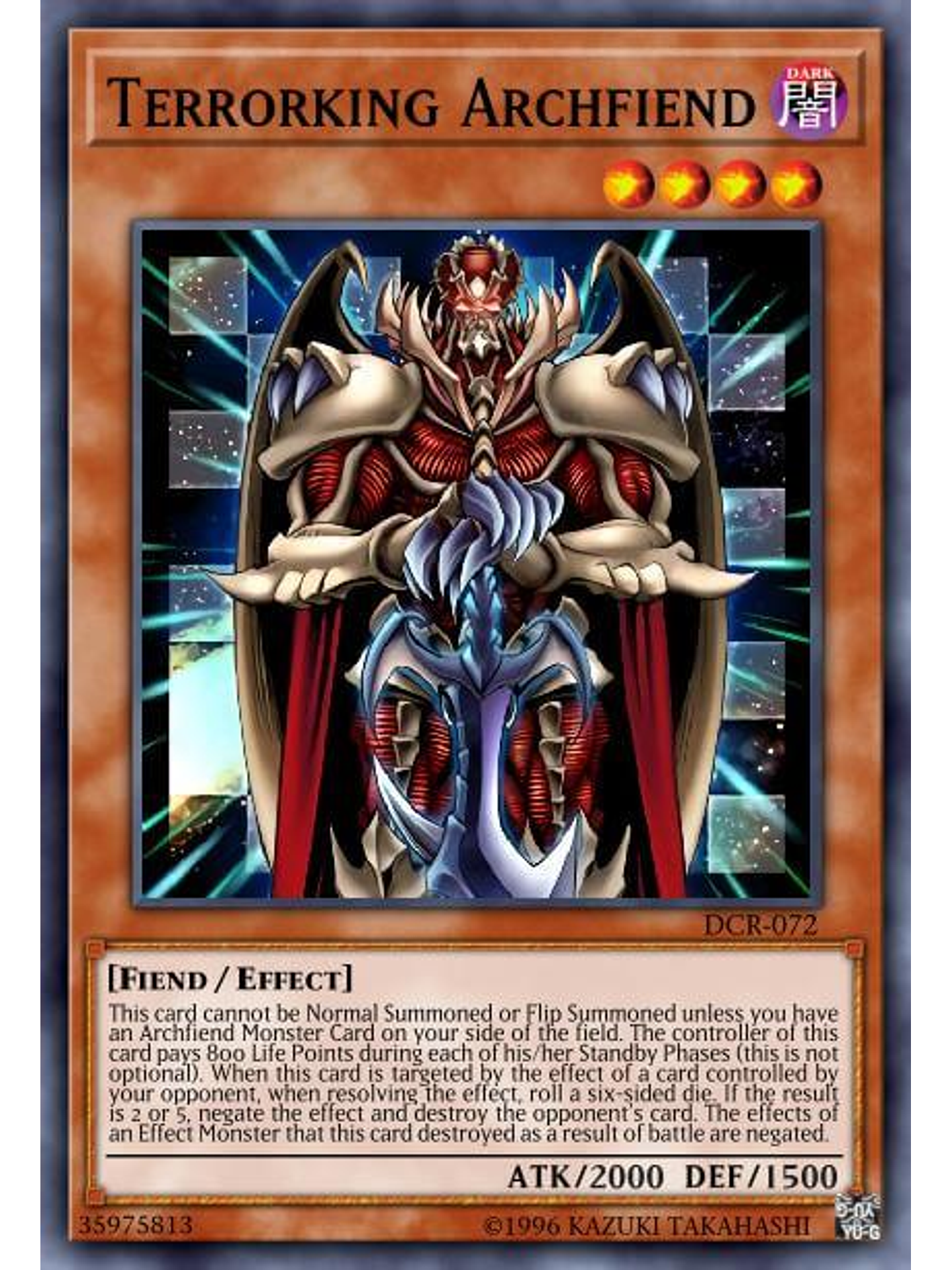 Terrorking Archfiend - SGX3-ENE03 - Common 1st Edition 1
