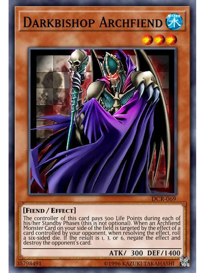 Darkbishop Archfiend - SGX3-ENE07 - Common 1st Edition 1