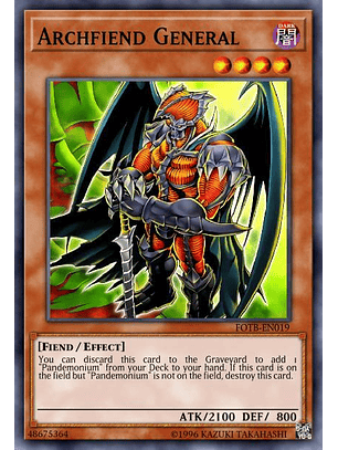 Archfiend General - SGX3-ENE12 - Common 1st Edition