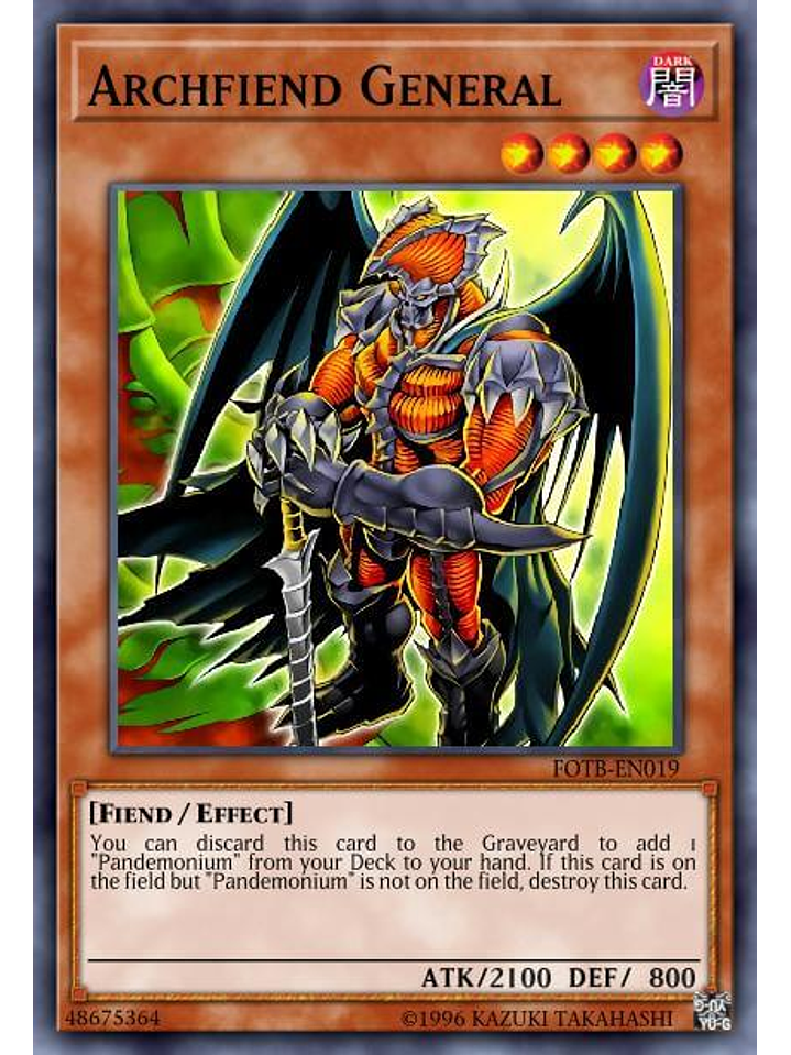 Archfiend General - SGX3-ENE12 - Common 1st Edition 1