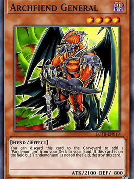 Archfiend General - SGX3-ENE12 - Common 1st Edition