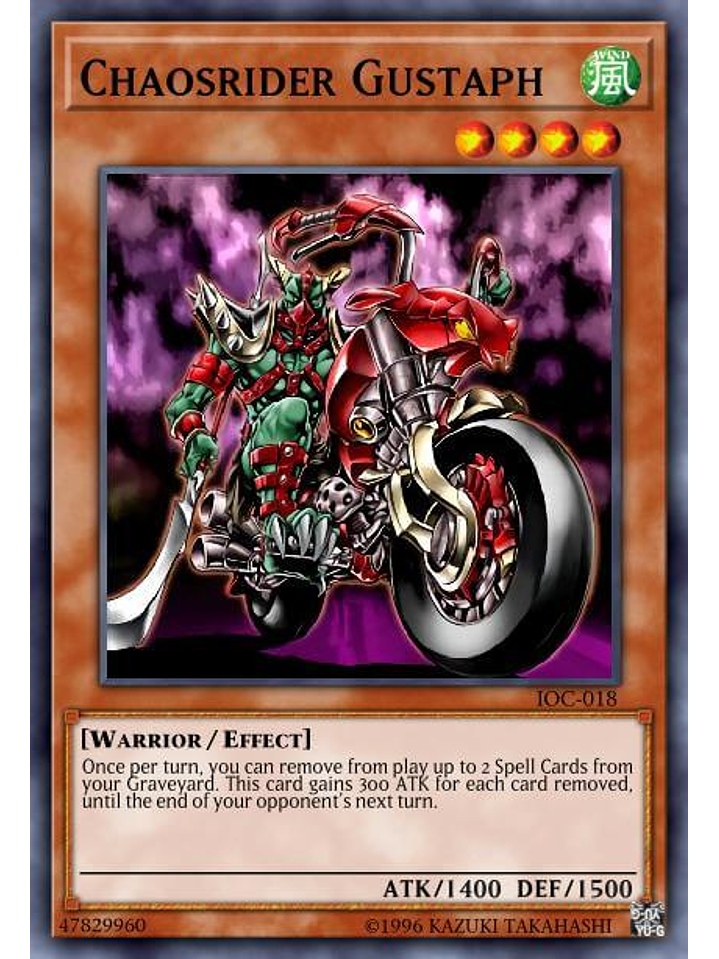 Chaosrider Gustaph - SGX3-ENF04 - Common 1st Edition 1