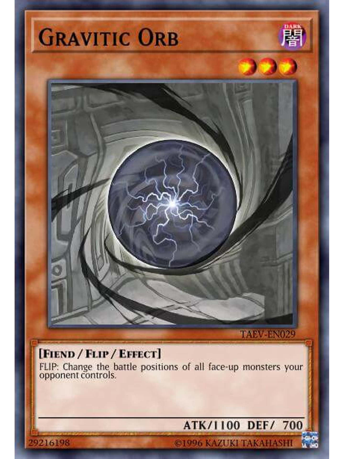 Gravitic Orb - SGX3-ENG07 - Common 1st Edition 1