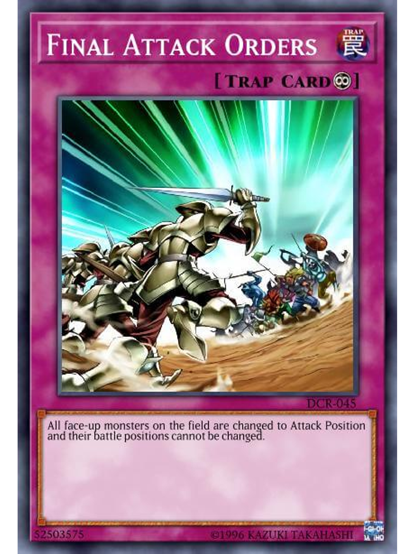 Final Attack Orders - SGX3-ENG19 - Common 1st Edition 1