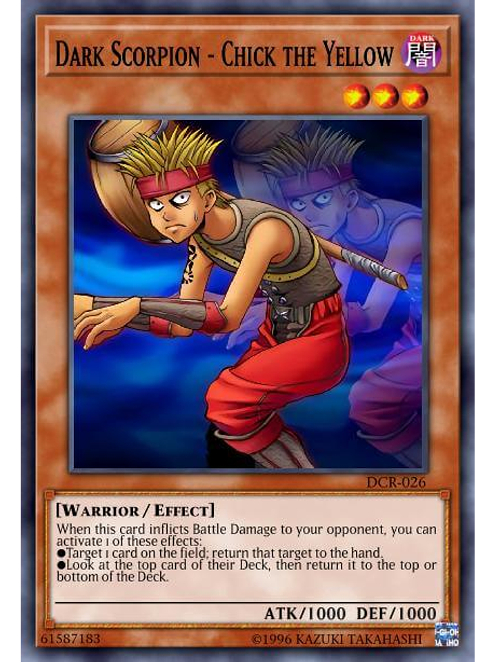 Dark Scorpion - Chick the Yellow - SGX3-ENI01 - Common 1st Edition 1