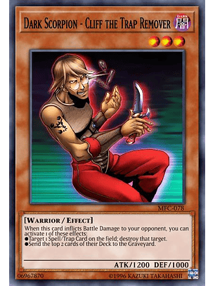 Dark Scorpion - Cliff the Trap Remover - SGX3-ENI02 - Common 1st Edition