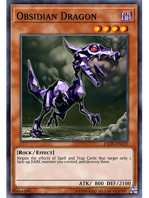 Obsidian Dragon - SGX3-ENI11 - Common 1st Edition