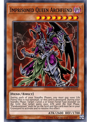 Imprisoned Queen Archfiend - SGX3-ENI16 - Common 1st Edition