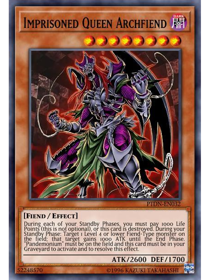 Imprisoned Queen Archfiend - SGX3-ENI16 - Common 1st Edition 1