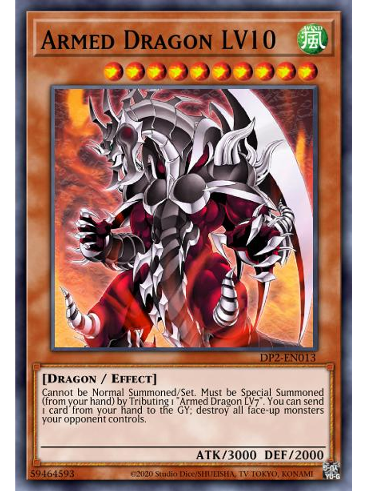 Armed Dragon LV10 - SGX3-ENI27 - Common 1st Edition 1