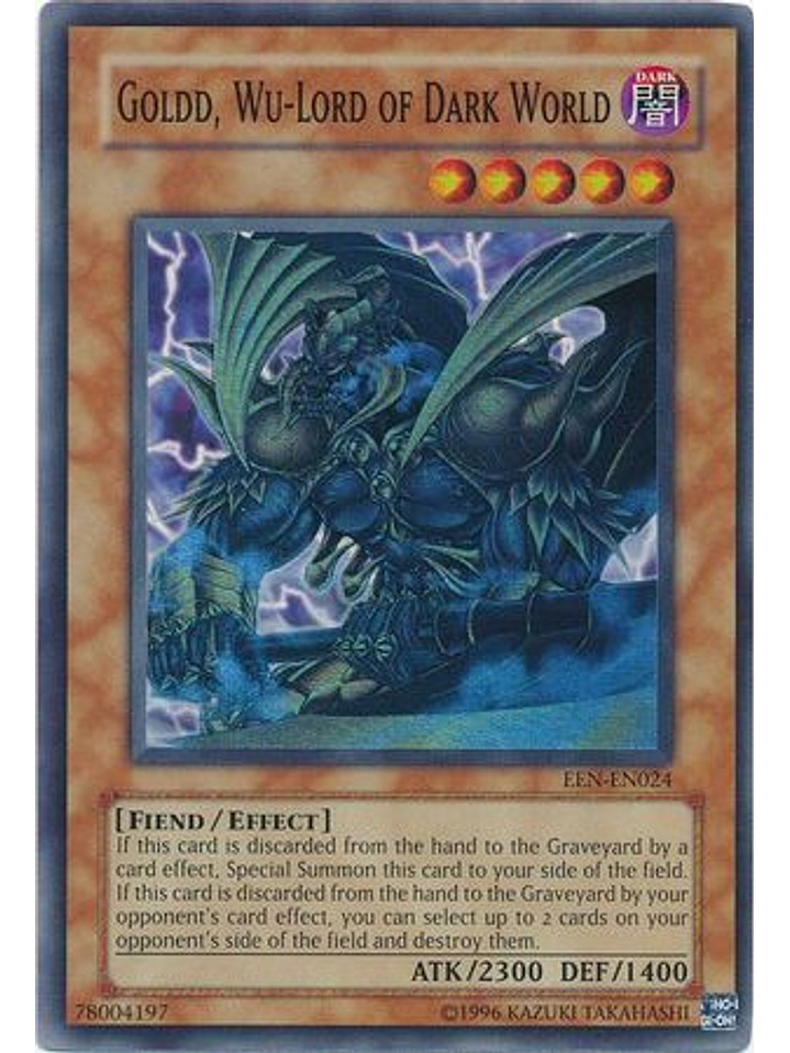 Goldd, Wu-Lord of Dark World - EEN-EN024 - Super Rare Unlimited 1