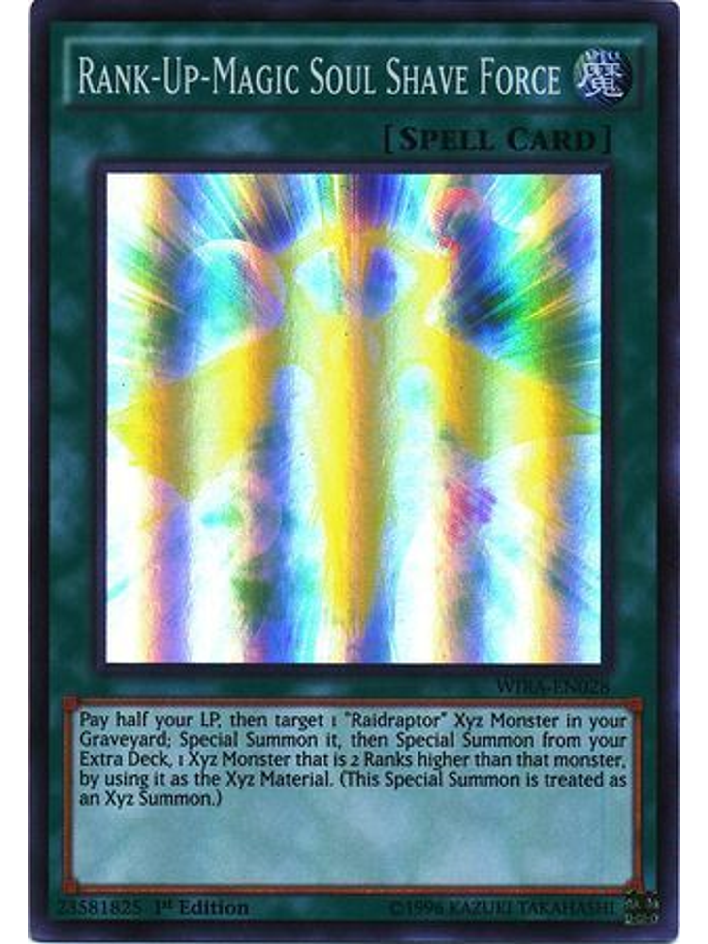 Rank-Up-Magic Soul Shave Force - WIRA-EN028 - Super Rare 1st Edition 1
